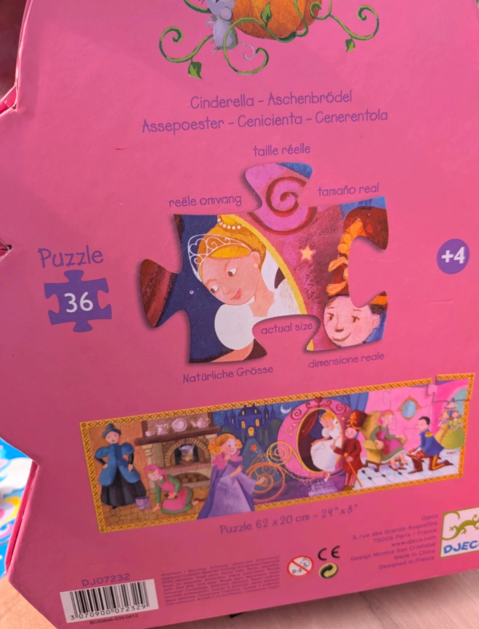 Quebra-cabeça 36 peças Cinderela – photo 2